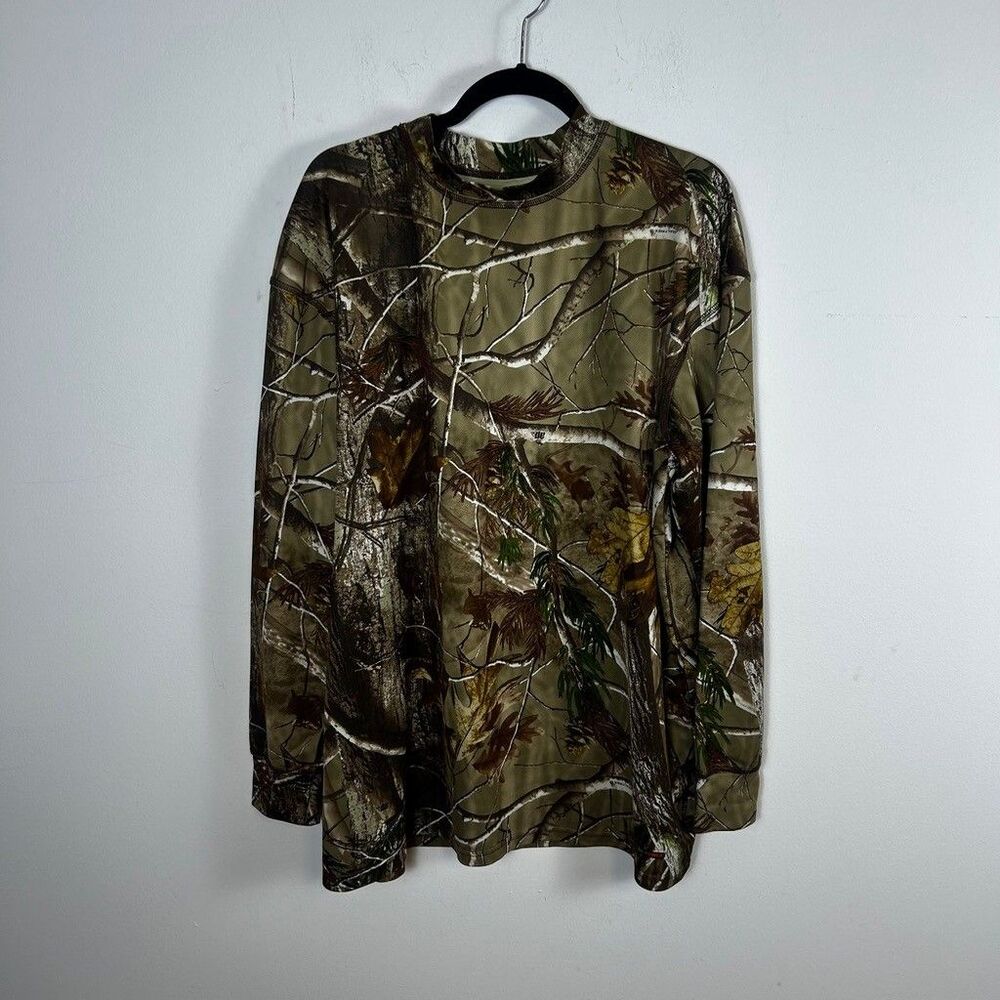 Realtree Camo Long Sleeve Shirt Mens XL Dri-Power Hunting Camouflage T-Shirt